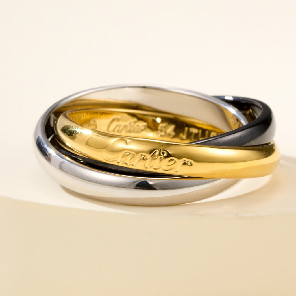 [Amore]TRINITY 3.2MM RING BLACK CERAMIC