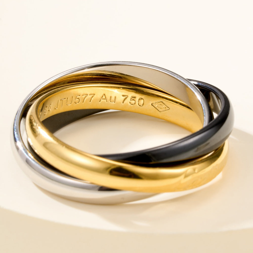 [Amore]TRINITY 3.2MM RING BLACK CERAMIC
