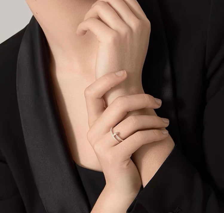 [Amore]JUSTE 1.8MM FULL DIAMOND RING