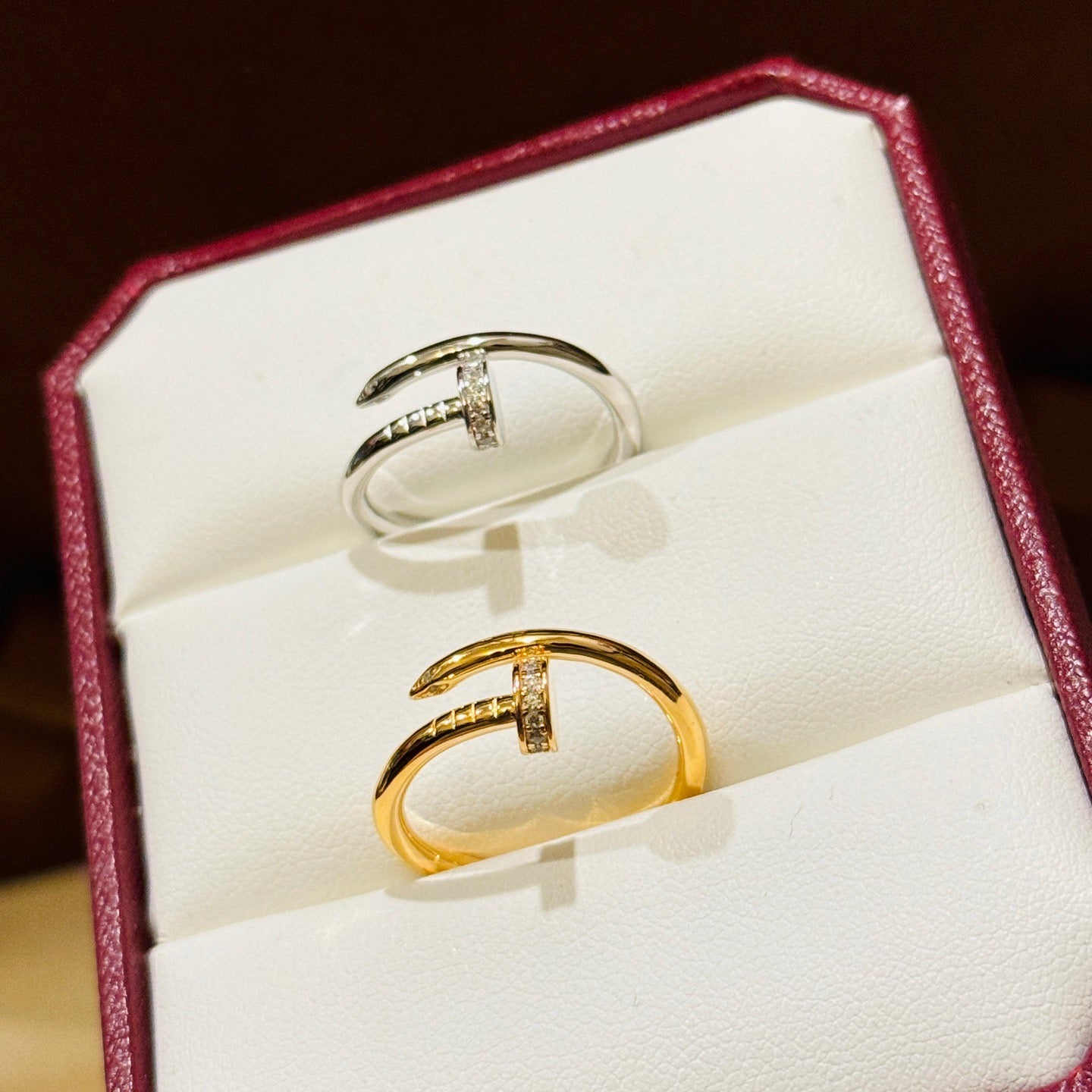 [Amore]JUSTE 1.8MM HALF DIAMOND RING