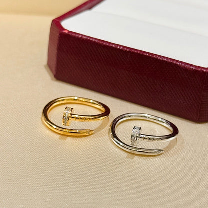 [Amore]JUSTE 1.8MM HALF DIAMOND RING