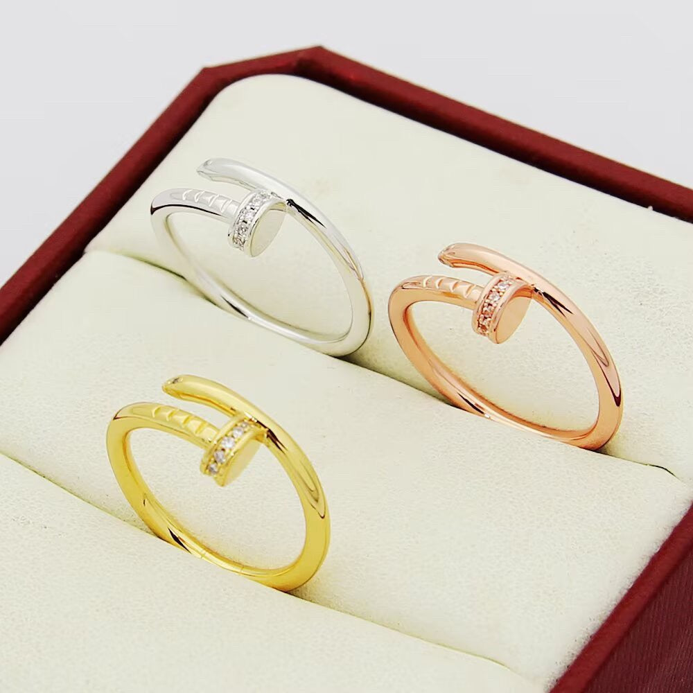 [Amore]JUSTE 1.8MM HALF DIAMOND RING