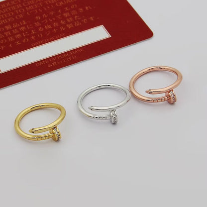 [Amore]JUSTE 1.8MM HALF DIAMOND RING