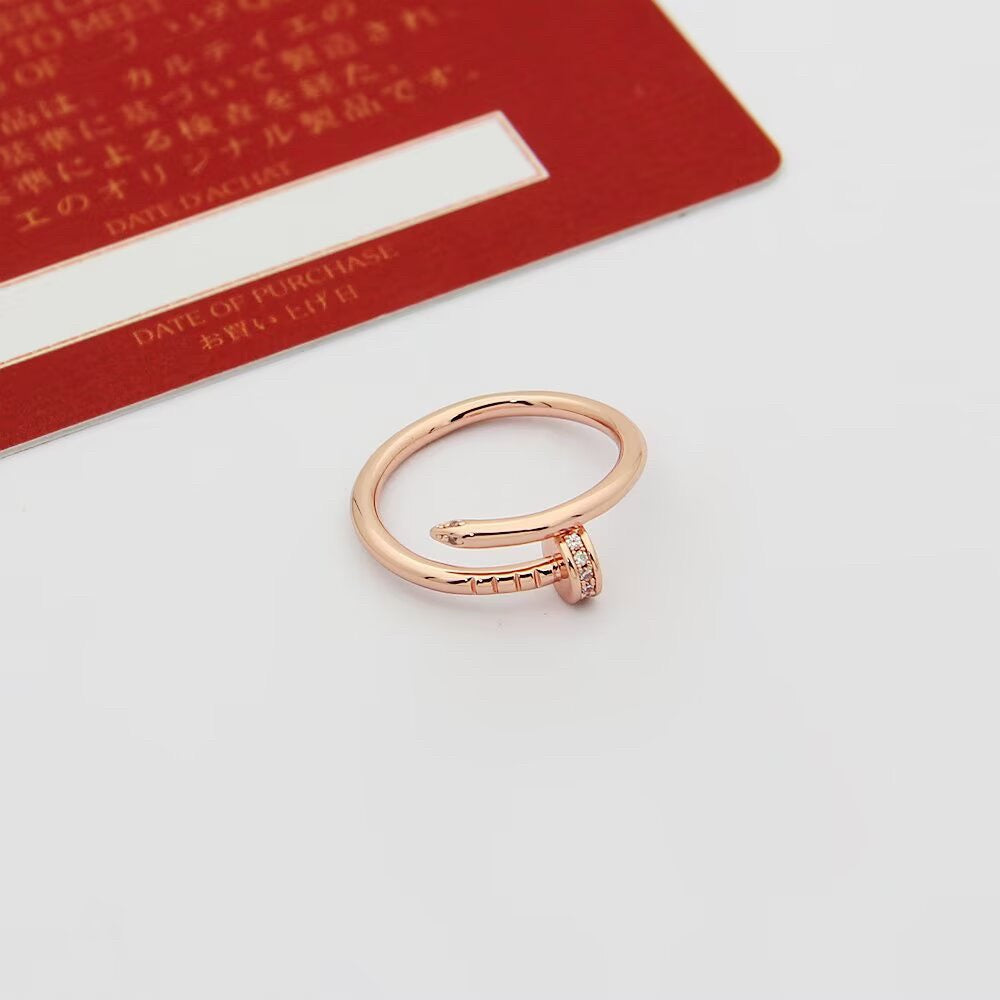 [Amore]JUSTE 1.8MM HALF DIAMOND RING