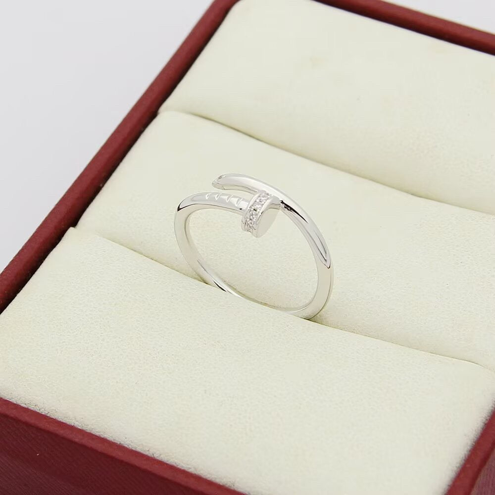 [Amore]JUSTE 1.8MM HALF DIAMOND RING