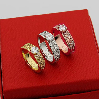 [Amore]LOVE RING 3.6MM 1 BIG DIAMOND FULL DIAMOND