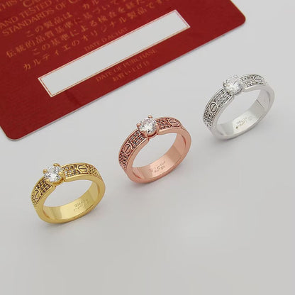 [Amore]LOVE RING 3.6MM 1 BIG DIAMOND FULL DIAMOND