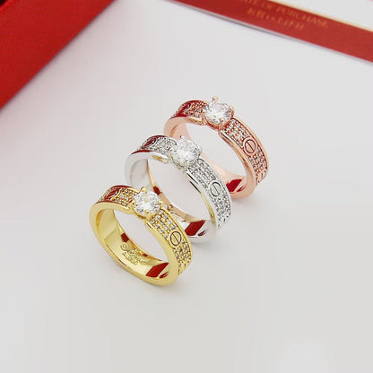 [Amore]LOVE RING 3.6MM 1 BIG DIAMOND FULL DIAMOND