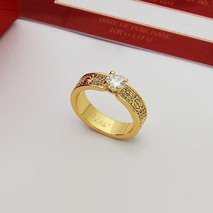 [Amore]LOVE RING 3.6MM 1 BIG DIAMOND FULL DIAMOND