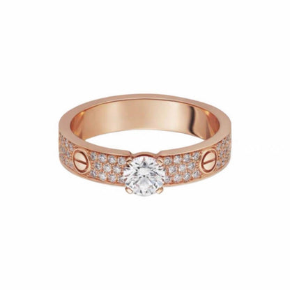 [Amore]LOVE RING 3.6MM 1 BIG DIAMOND FULL DIAMOND