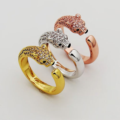 [Amore]PANTHERE HALF DIAMOND SMALL RING