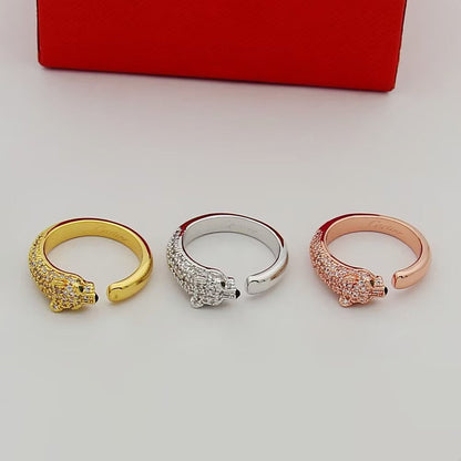 [Amore]PANTHERE HALF DIAMOND SMALL RING