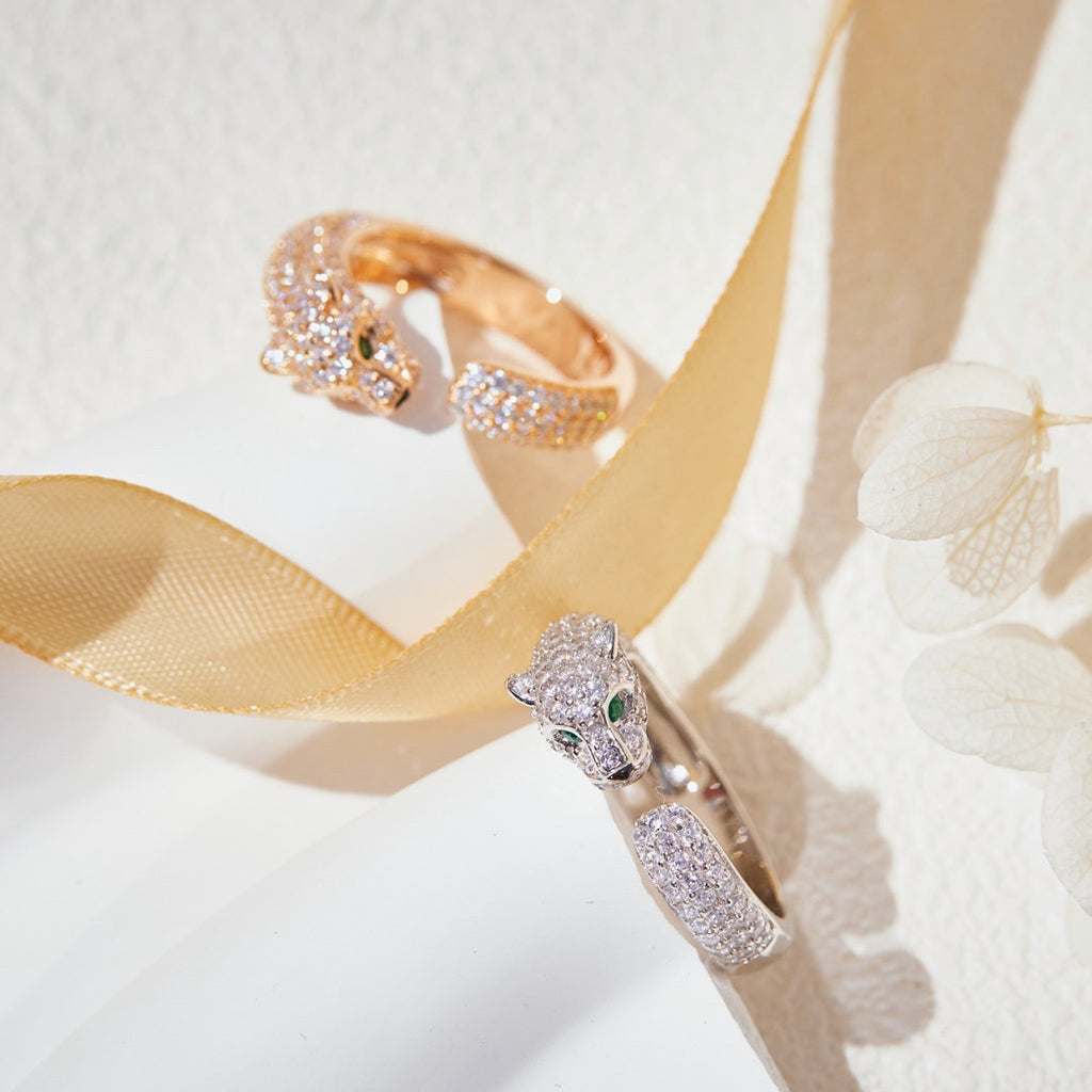 [Amore]PANTHERE FULL DIAMOND SMALL RING