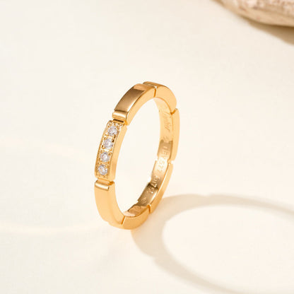 [Amore]MAILLON PANTHERE 4 DIAMOND RING