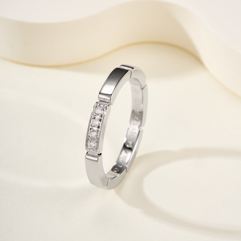 [Amore]MAILLON PANTHERE 4 DIAMOND RING