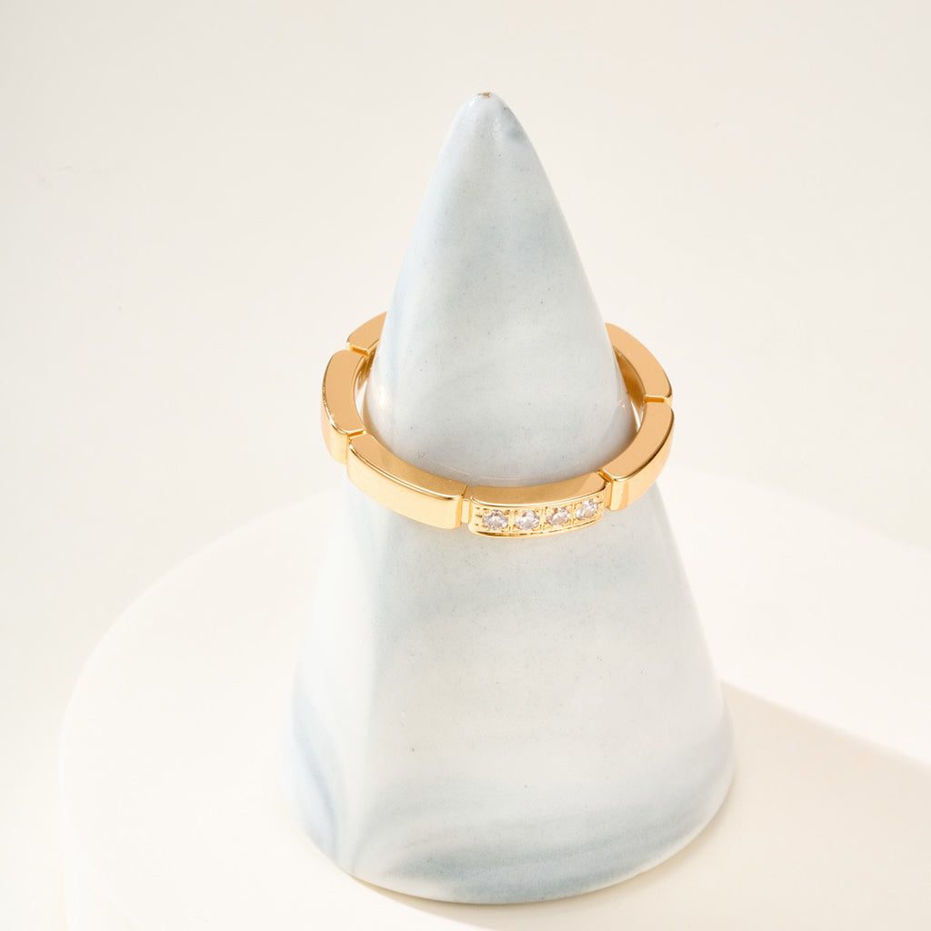 [Amore]MAILLON PANTHERE 4 DIAMOND RING