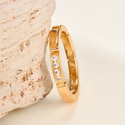 [Amore]MAILLON PANTHERE 4 DIAMOND RING