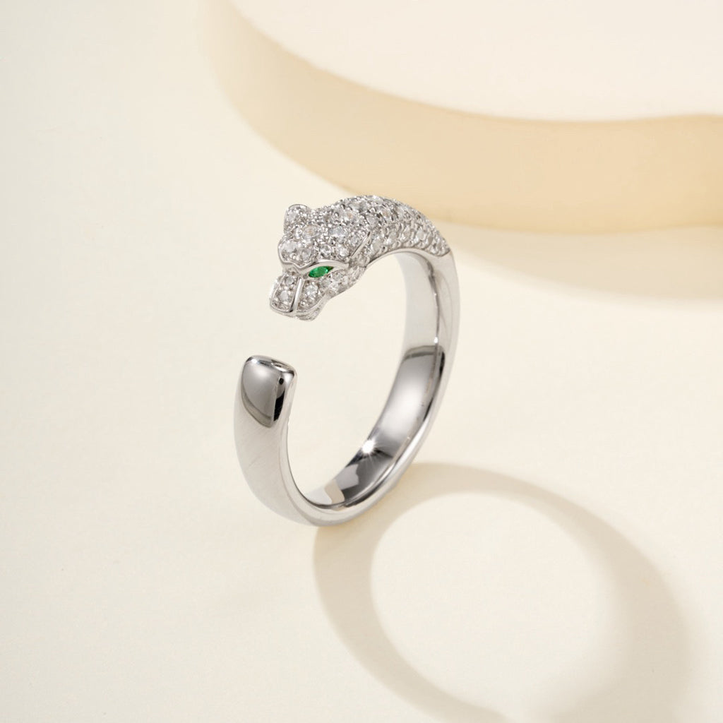 [Amore]PANTHERE HALF DIAMOND SMALL RING