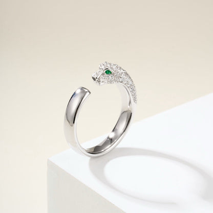 [Amore]PANTHERE HALF DIAMOND SMALL RING