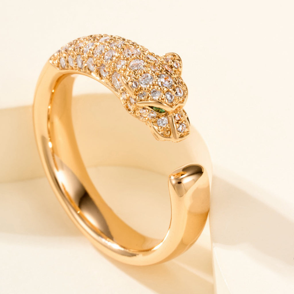 [Amore]PANTHERE HALF DIAMOND SMALL RING