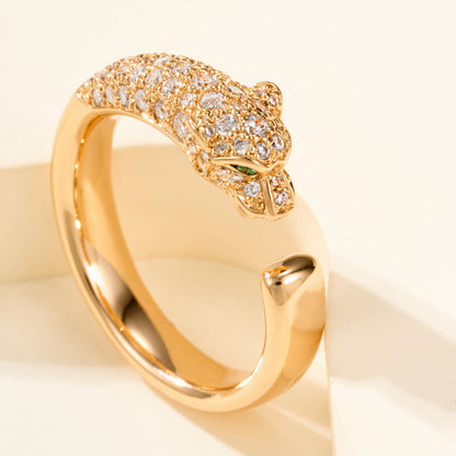 [Amore]PANTHERE HALF DIAMOND SMALL RING