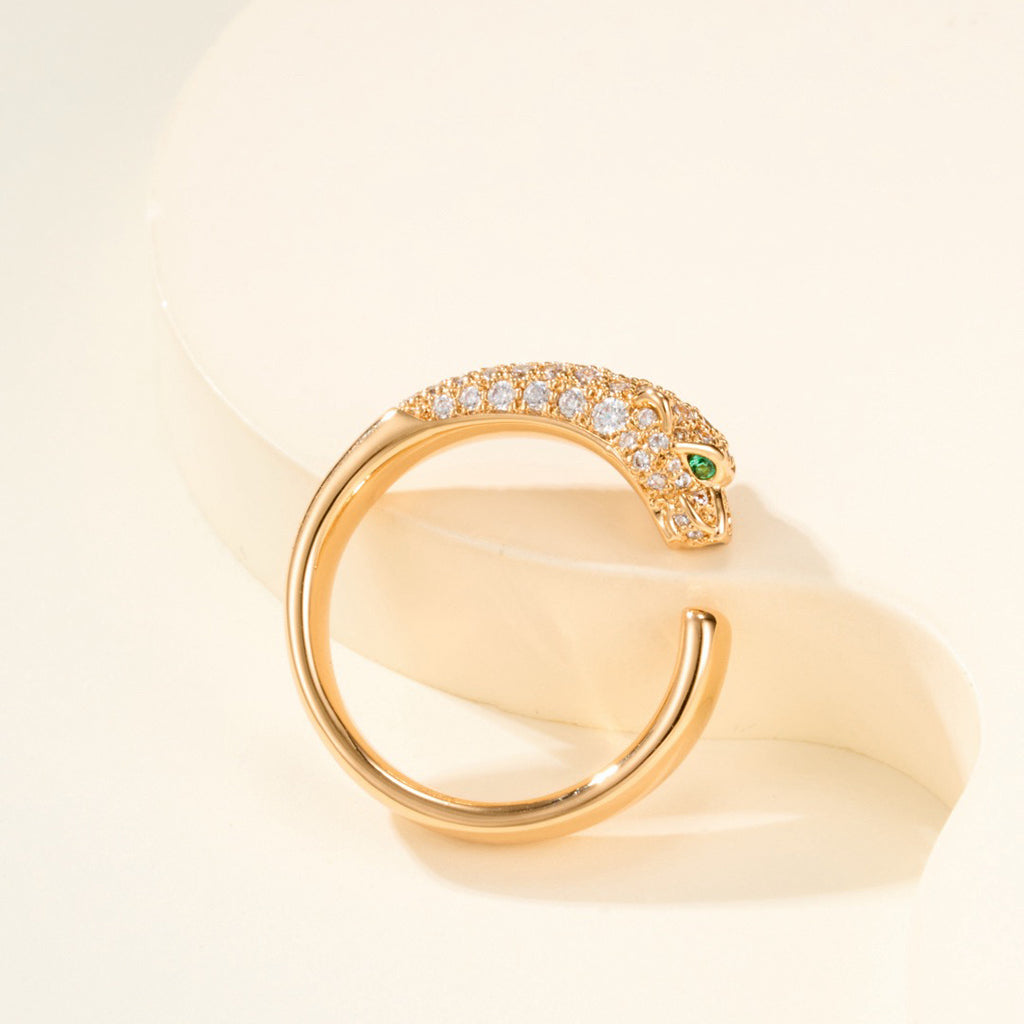 [Amore]PANTHERE HALF DIAMOND SMALL RING