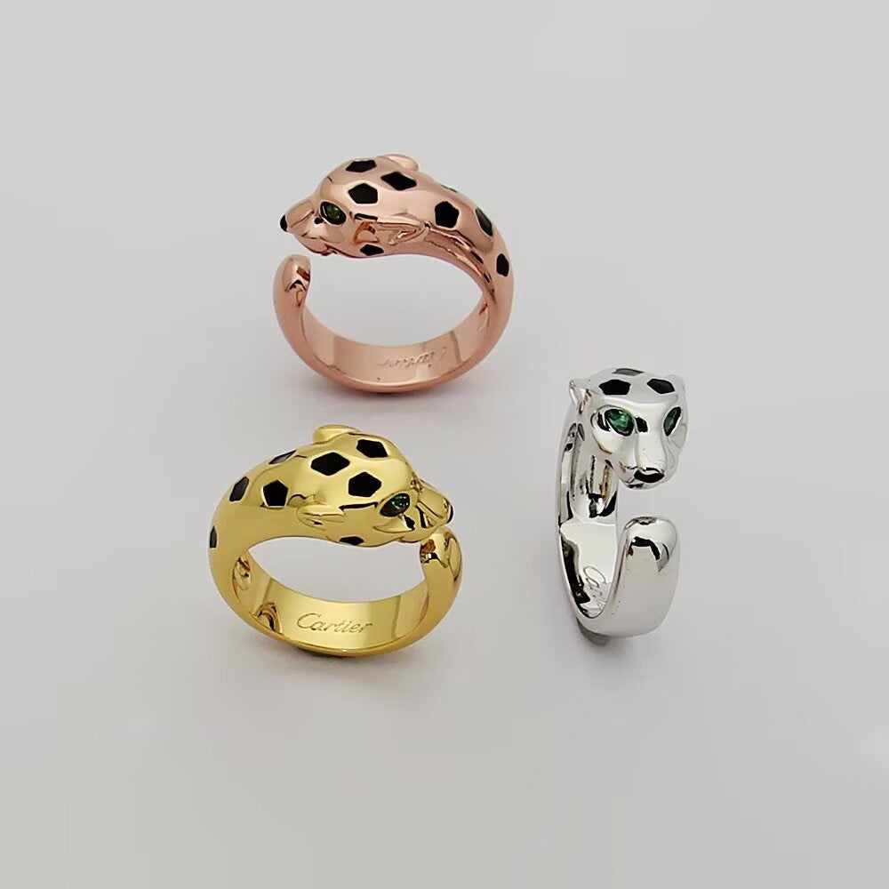 [Amore]PANTHERE SPOTTED MEDIUM RING