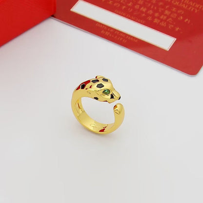 [Amore]PANTHERE SPOTTED MEDIUM RING