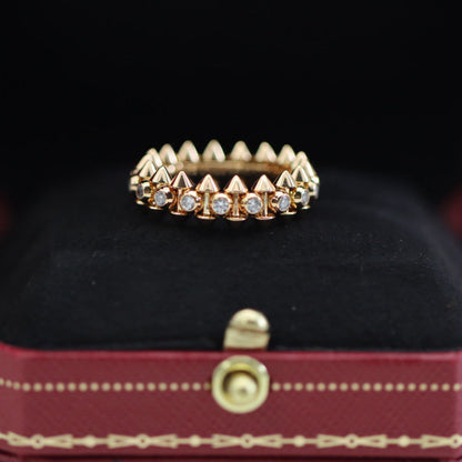 [Amore]CLASH 6.8MM DIAMOND MEDIUM RING