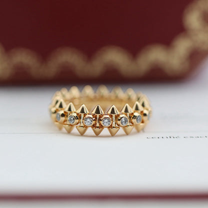 [Amore]CLASH 6.8MM DIAMOND MEDIUM RING