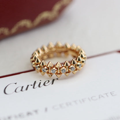 [Amore]CLASH 6.8MM DIAMOND MEDIUM RING