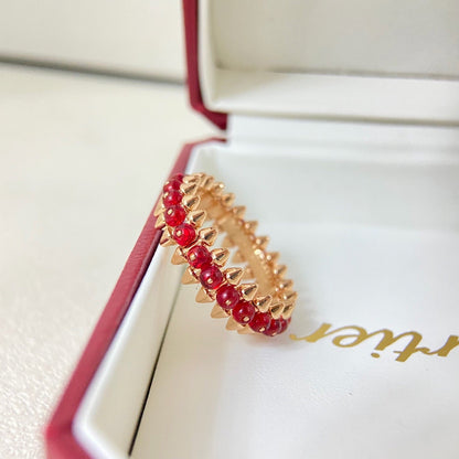 [Amore]CLASH 7.9MM AGATE CHALCEDONY RING