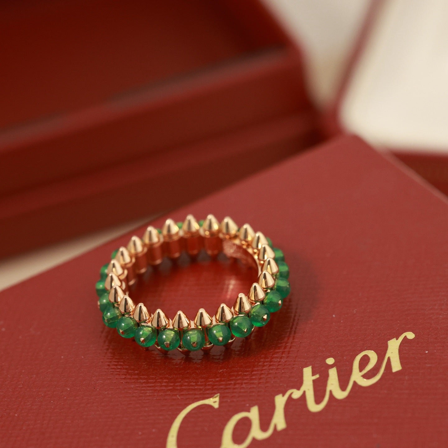 [Amore]CLASH 7.9MM AGATE CHALCEDONY RING