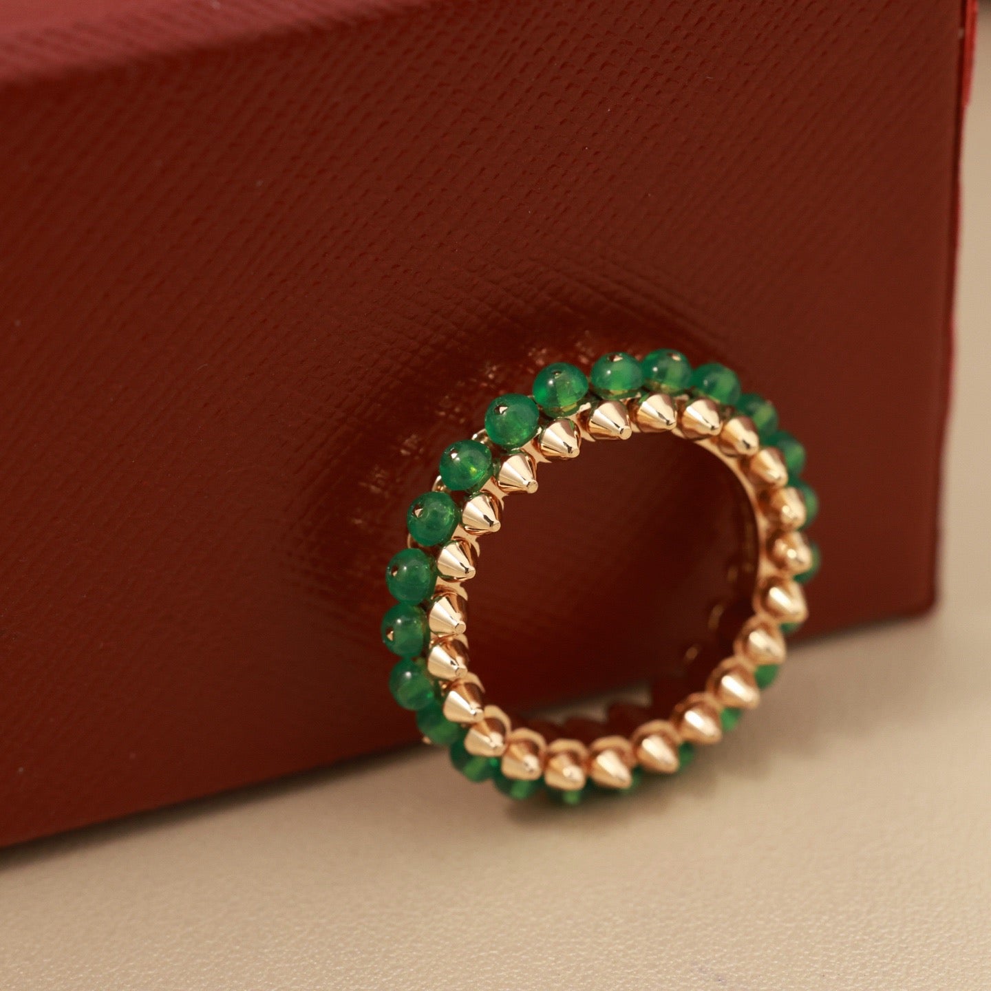 [Amore]CLASH 7.9MM AGATE CHALCEDONY RING