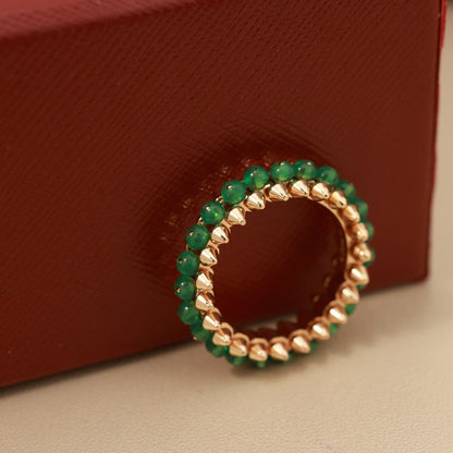 [Amore]CLASH 7.9MM AGATE CHALCEDONY RING