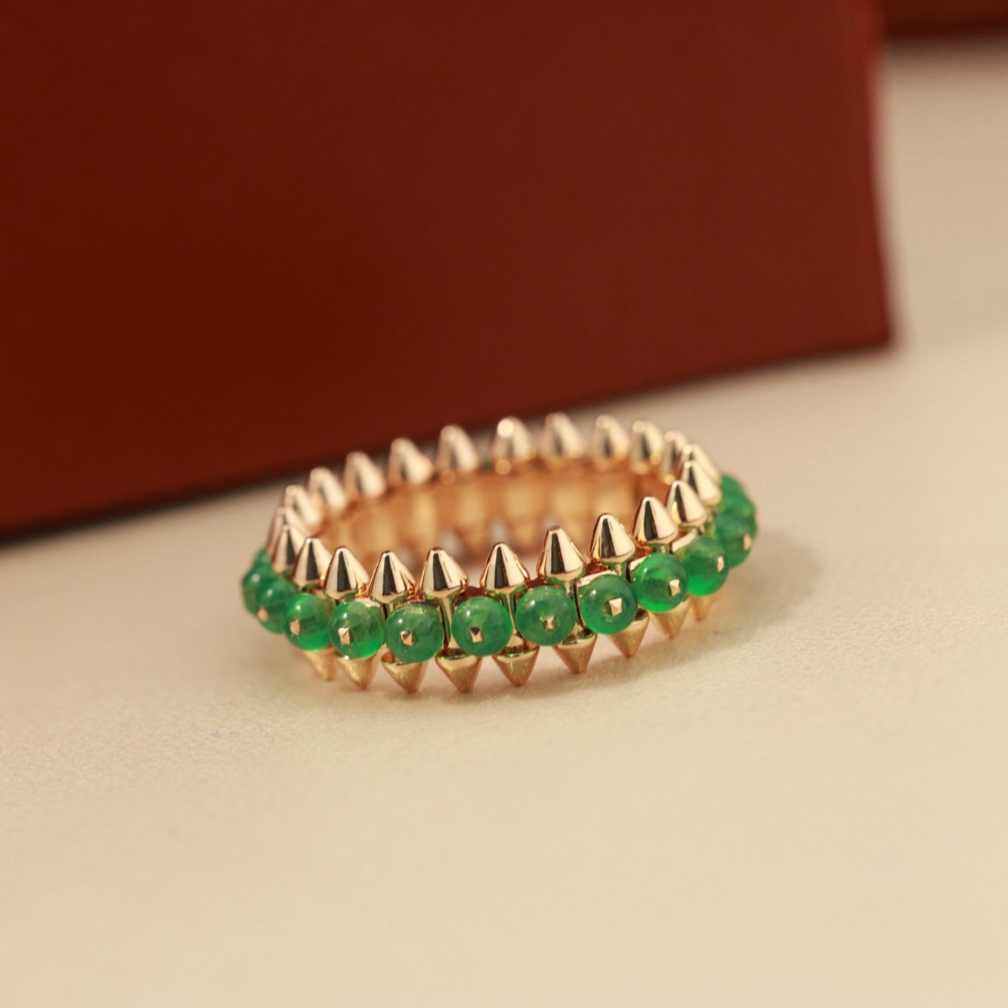 [Amore]CLASH 7.9MM AGATE CHALCEDONY RING