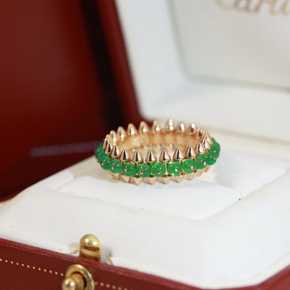 [Amore]CLASH 7.9MM AGATE CHALCEDONY RING