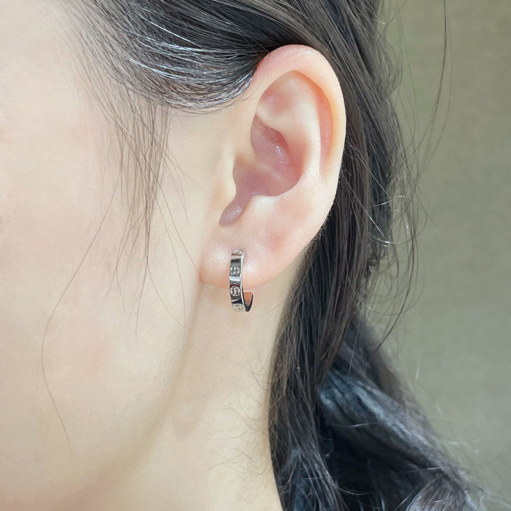 [Amore]LOVE EARRINGS 2.65 MM NO DIAMOND SMALL