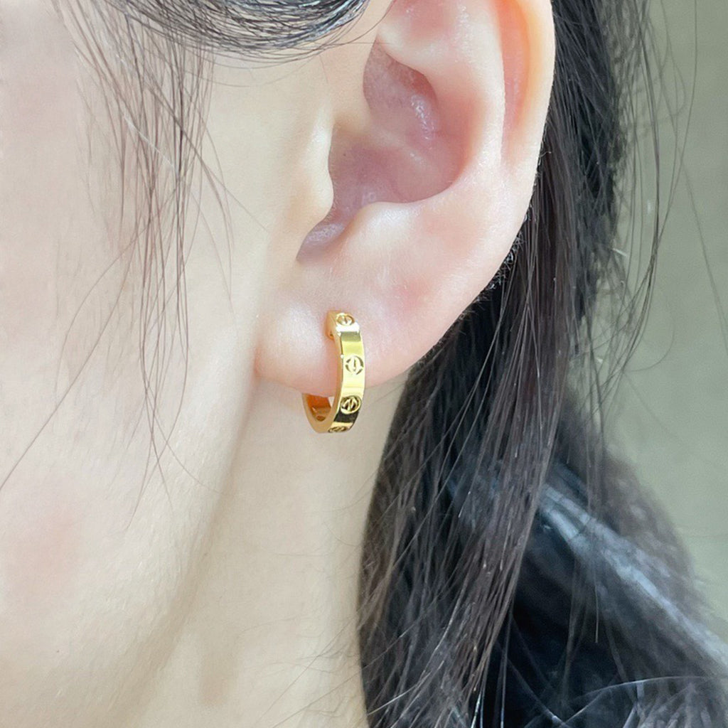 [Amore]LOVE EARRINGS 2.65 MM NO DIAMOND SMALL