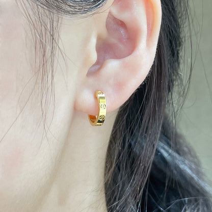 [Amore]LOVE EARRINGS 2.65 MM NO DIAMOND SMALL