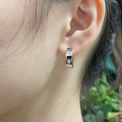 [Amore]LOVE EARRINGS 5.7MM 2 DIAMONDS