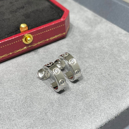 [Amore]LOVE EARRINGS 5.7MM 2 DIAMONDS