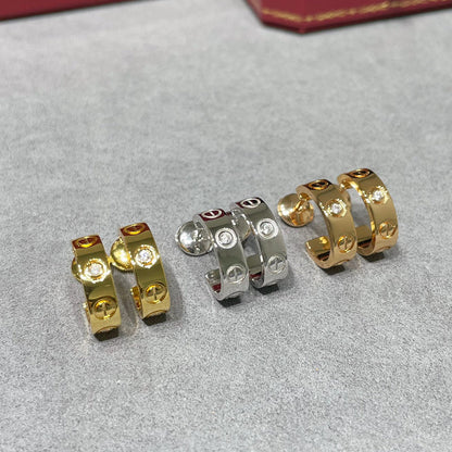 [Amore]LOVE EARRINGS 5.7MM 2 DIAMONDS