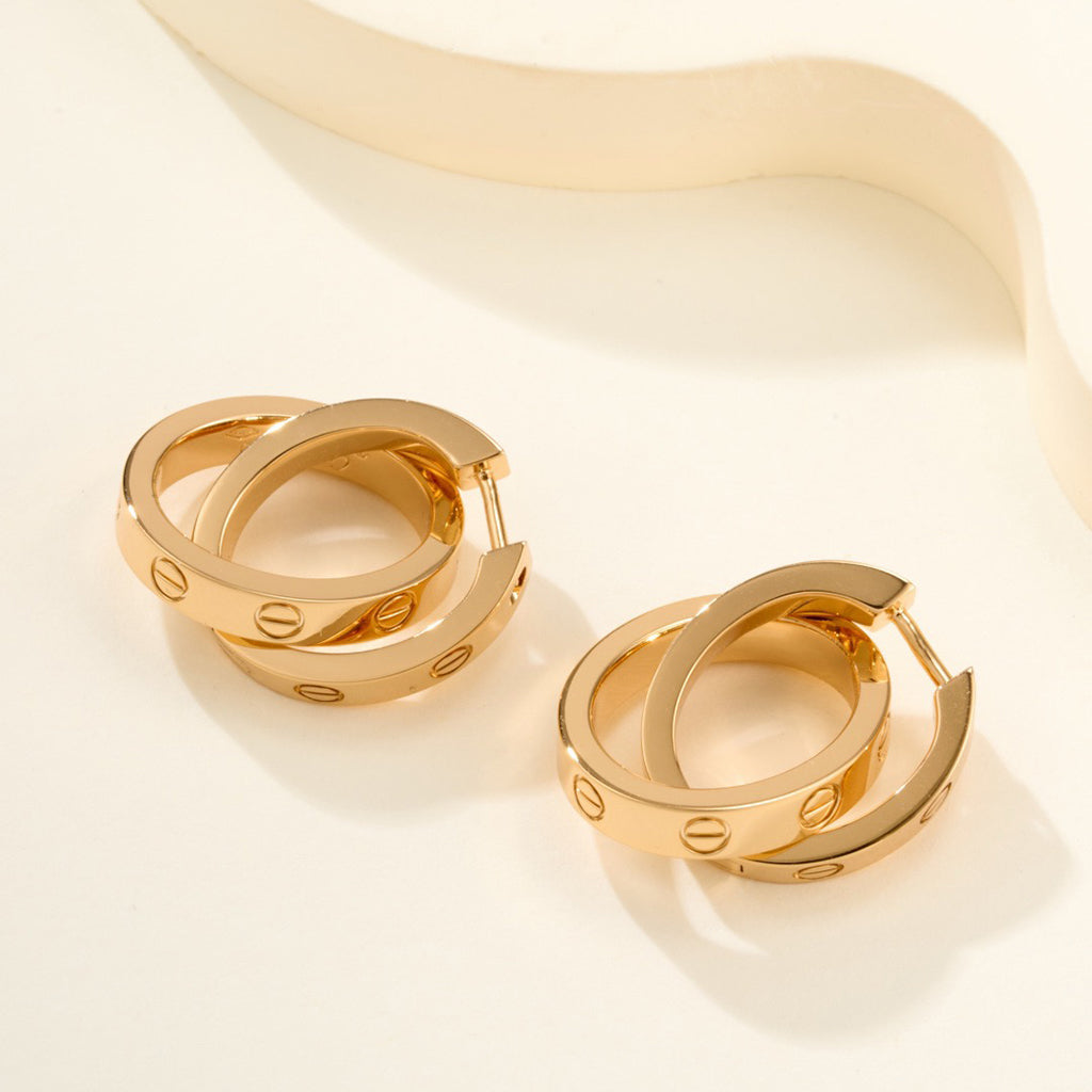 [Amore]LOVE 3.3MM DANGLE EARRINGS