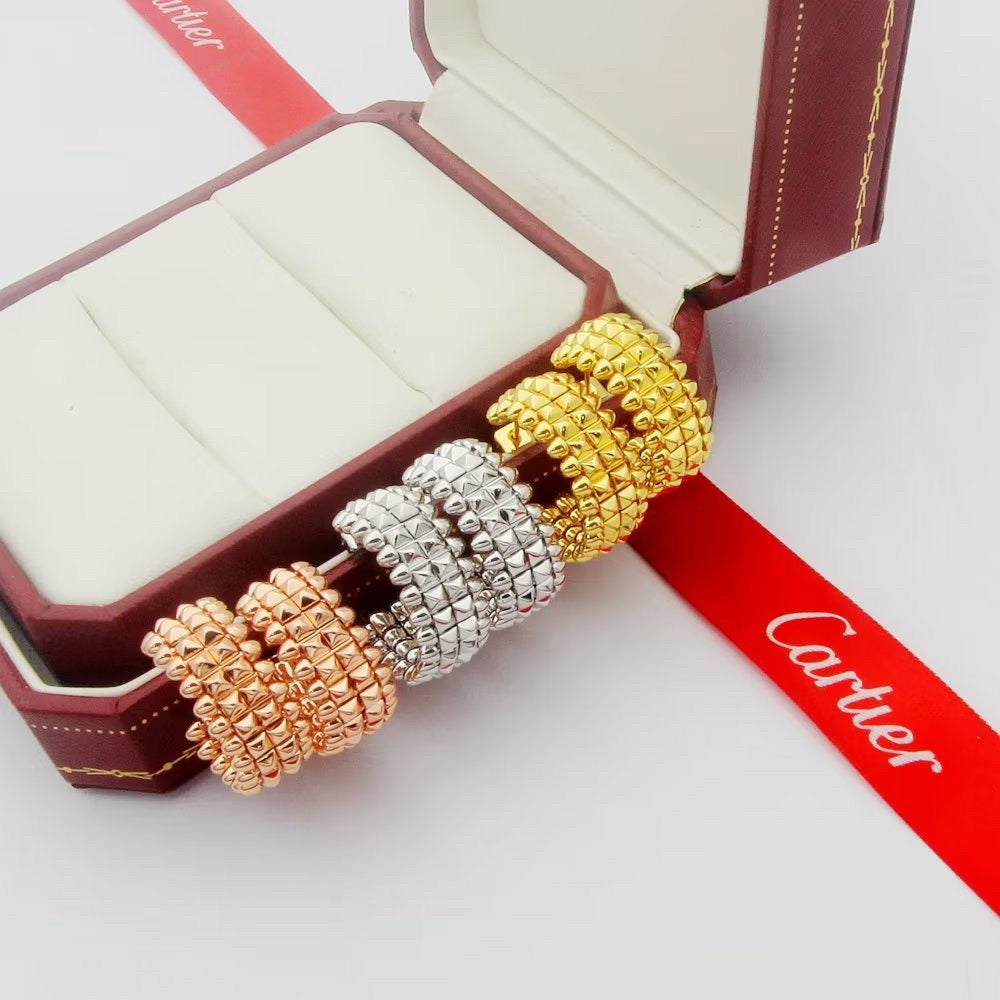 [Amore]CLASH 9.2MM DOUBLE ROW EARRINGS