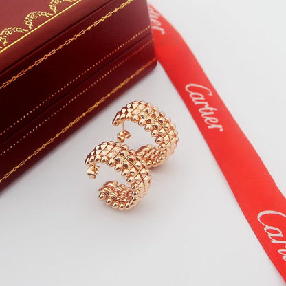 [Amore]CLASH 9.2MM DOUBLE ROW EARRINGS