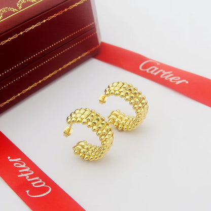 [Amore]CLASH 9.2MM DOUBLE ROW EARRINGS