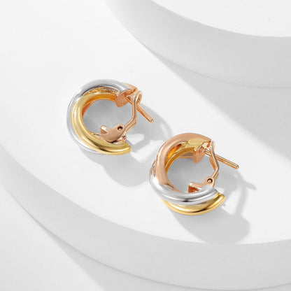 [Amore]TRINITY ON DIAMOND CLASSIC EARRINGS