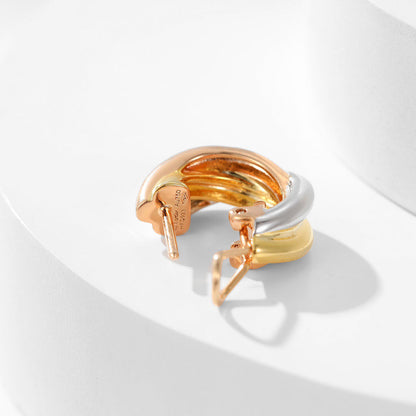 [Amore]TRINITY ON DIAMOND CLASSIC EARRINGS