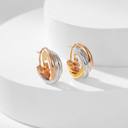 [Amore]TRINITY ON DIAMOND CLASSIC EARRINGS